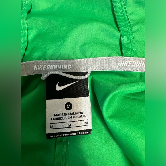 Nike Fit Storm Hooded Fleece Women Green Jacket - Picture 5 of 9